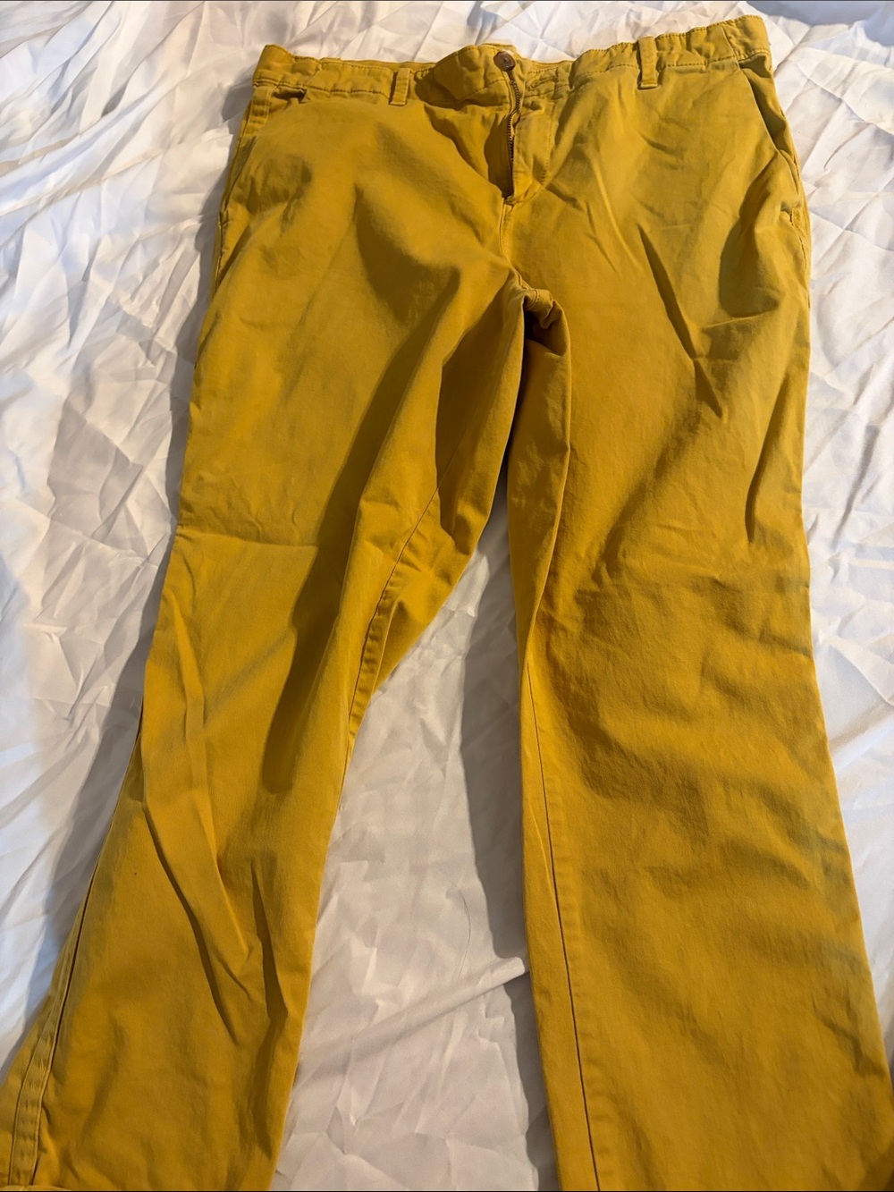 Women's Mustard Yellow Chino Pants